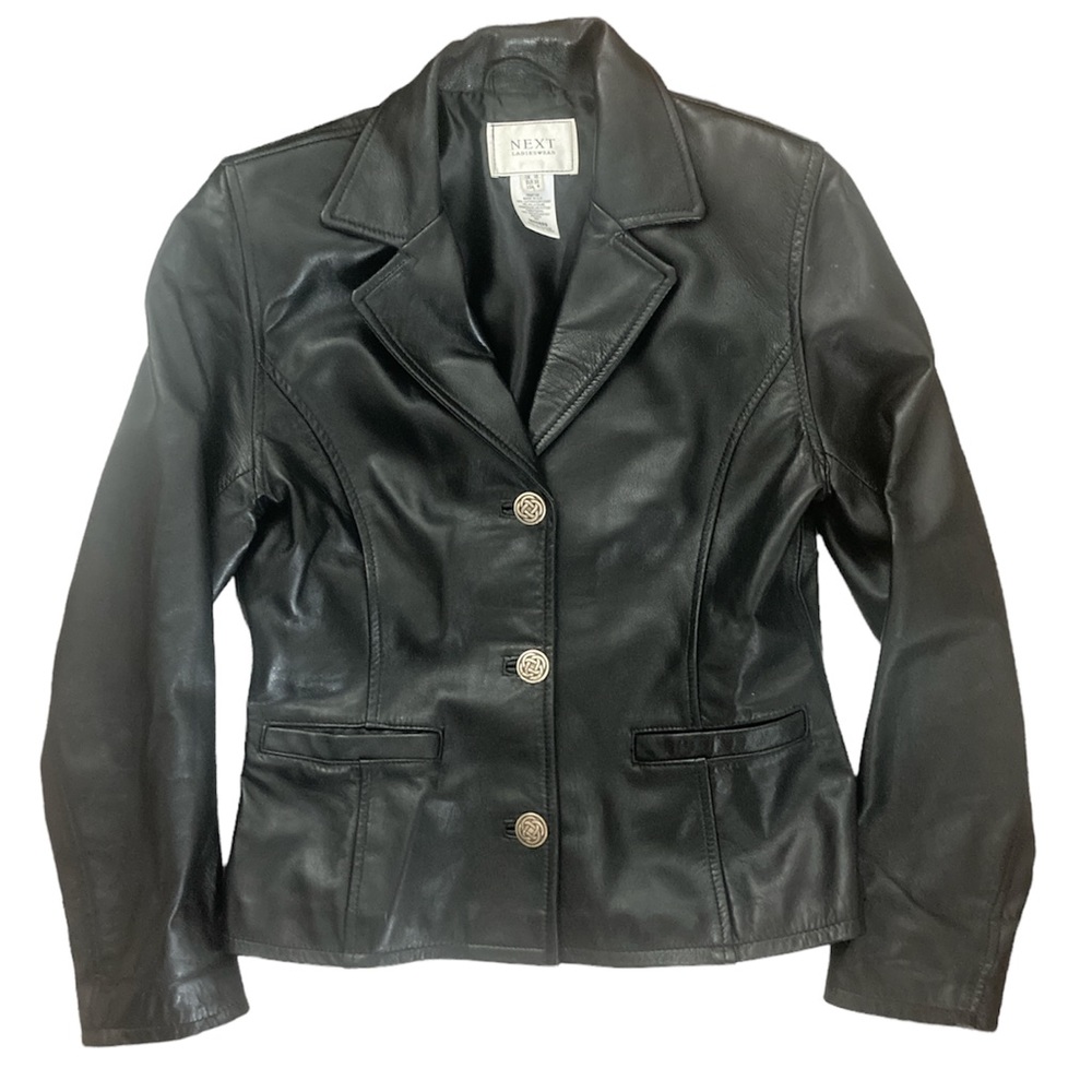 Genuine Leather Blazer Style Jacket